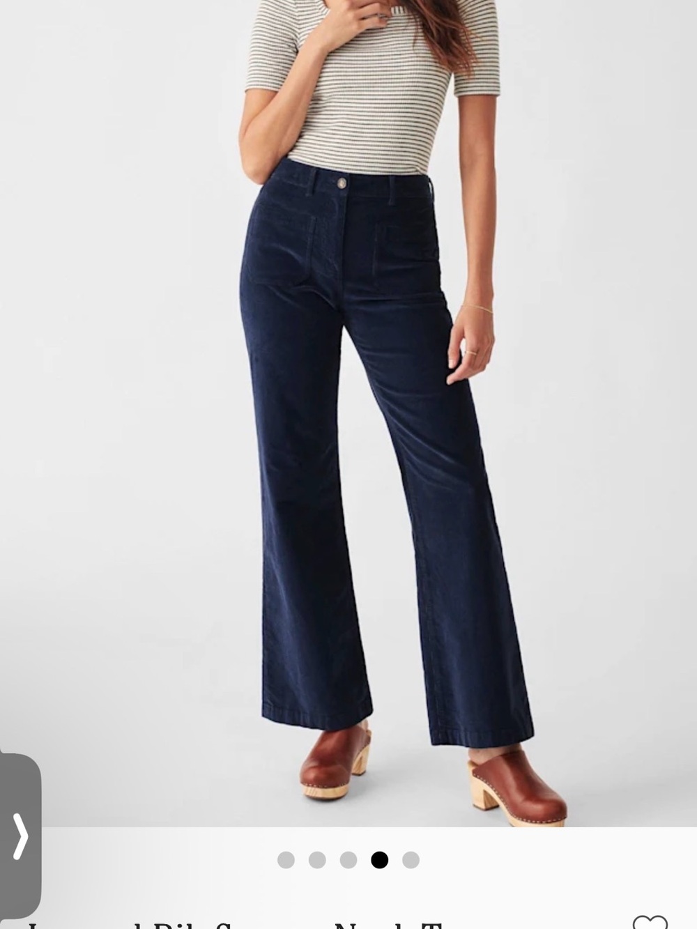 Faherty Legend Rib Square Neck Tee - Picture 6 of 6